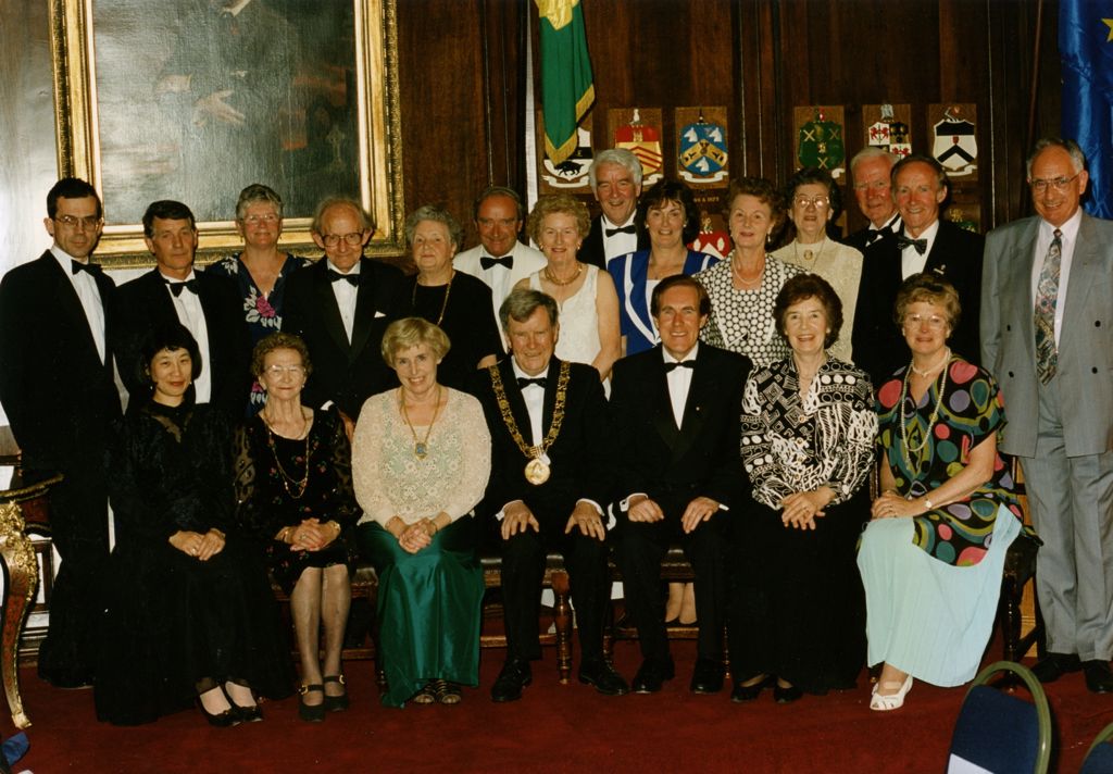 Labhrás Ó Murchú with friends at the Dublin Civic Award ceremony in the Mansion House.
